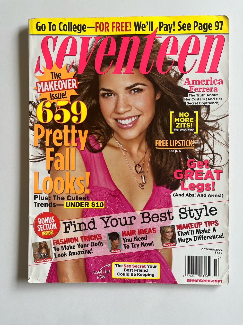 Magazine October 2008 - America Ferrera Cover